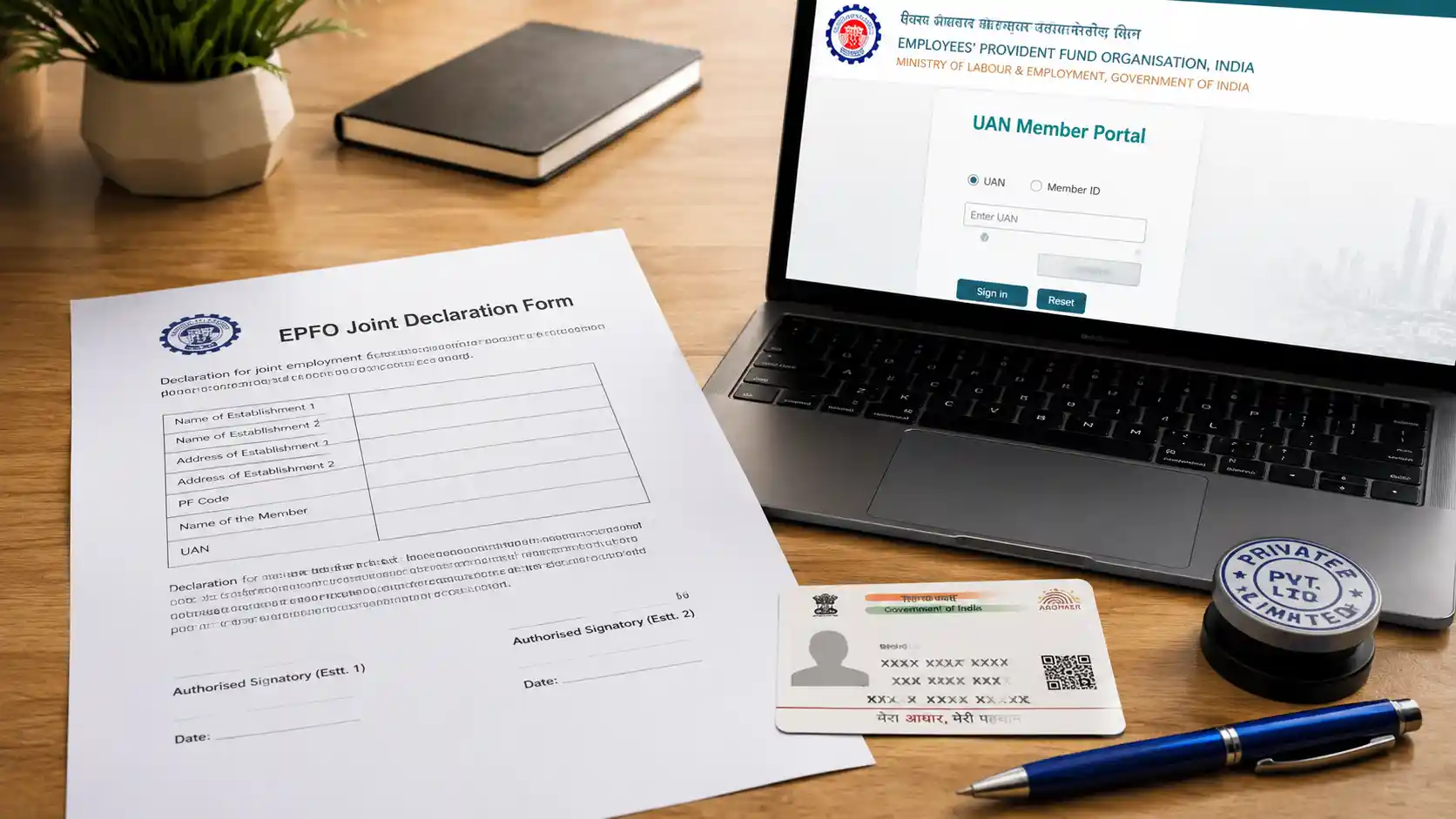 EPFO Joint Declaration Form Format